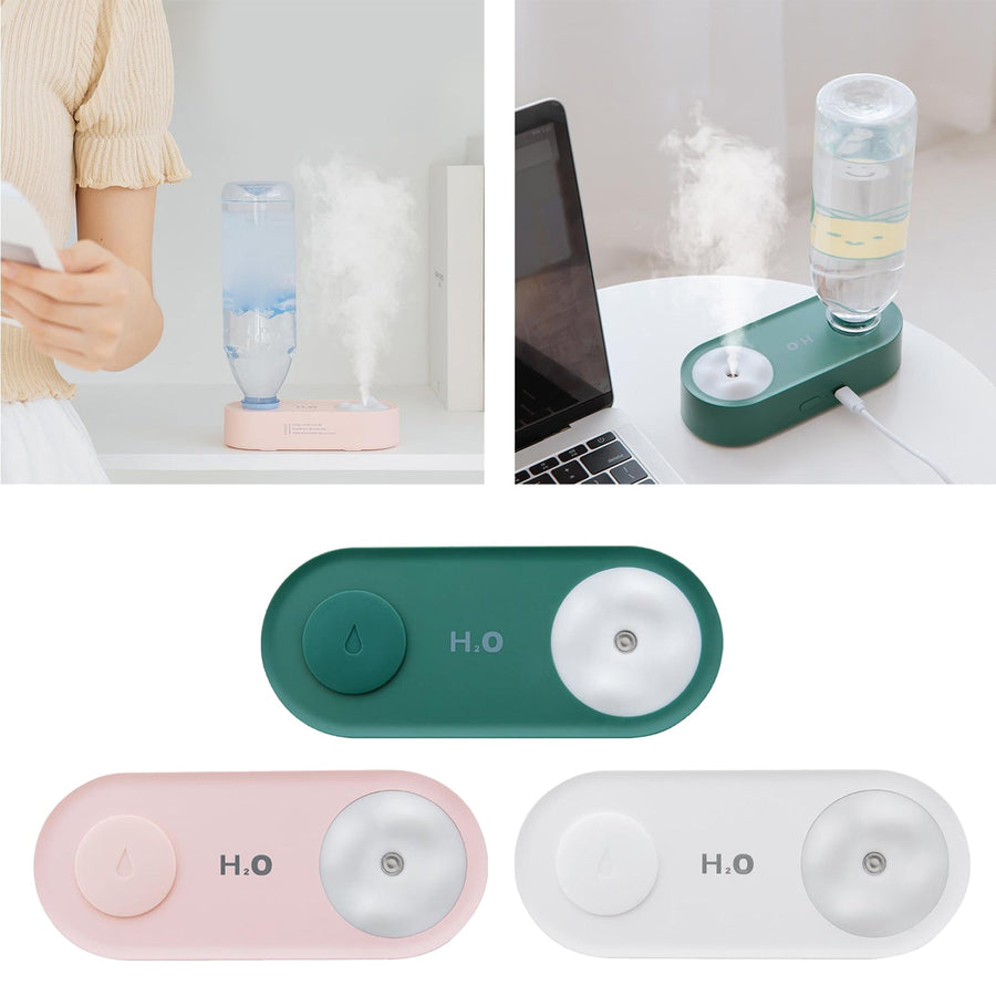 Elegant Water Bottle Humidifier Night Lamp - Image 2