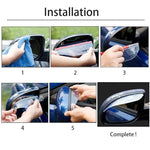 2pcs Car Rear View Mirror Rain Protector