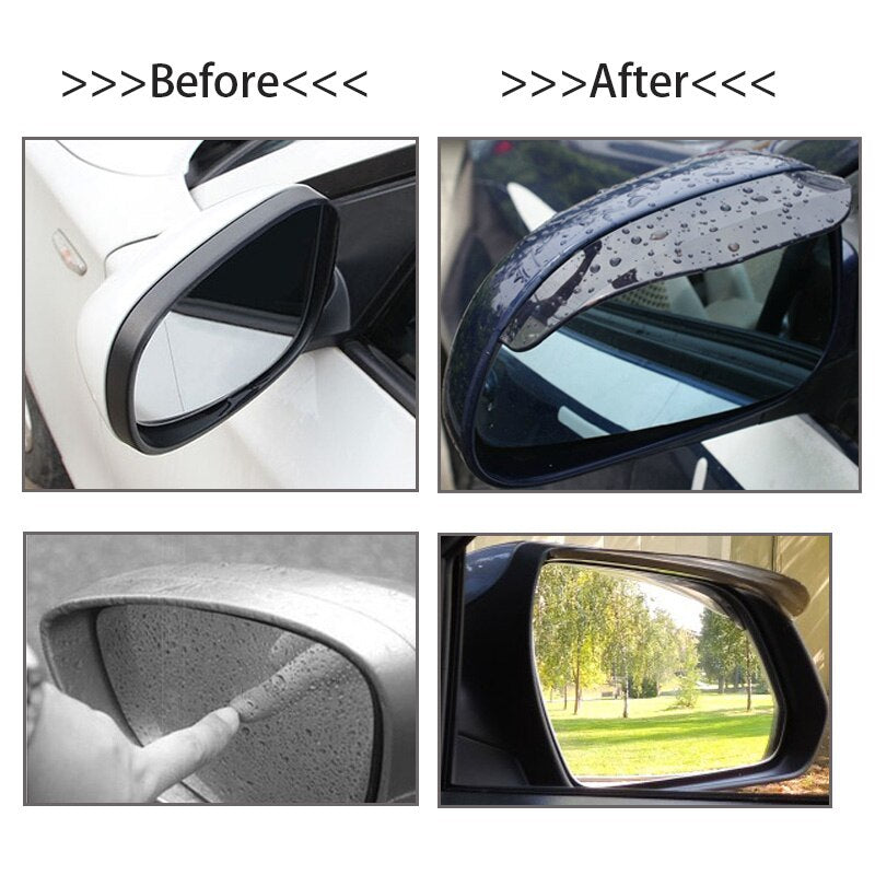 2pcs Car Rear View Mirror Rain Protector - Image 3