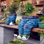 Garden Jean Pants Resin Flower Pot