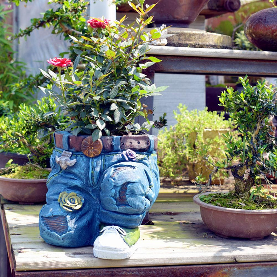 Garden Jean Pants Resin Flower Pot - Image 2