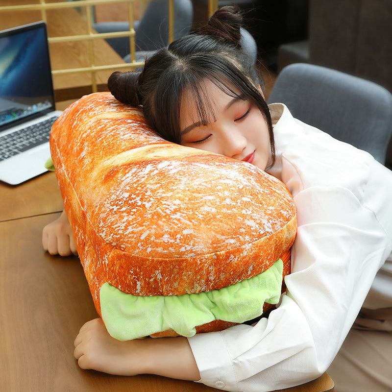 2in1 Comfy Hamburger Pillow Seat Cushion