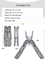 Portable Multitool Wire Cutter Camping Plier