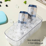 Double Layer Lazy Ice Maker Storage Box