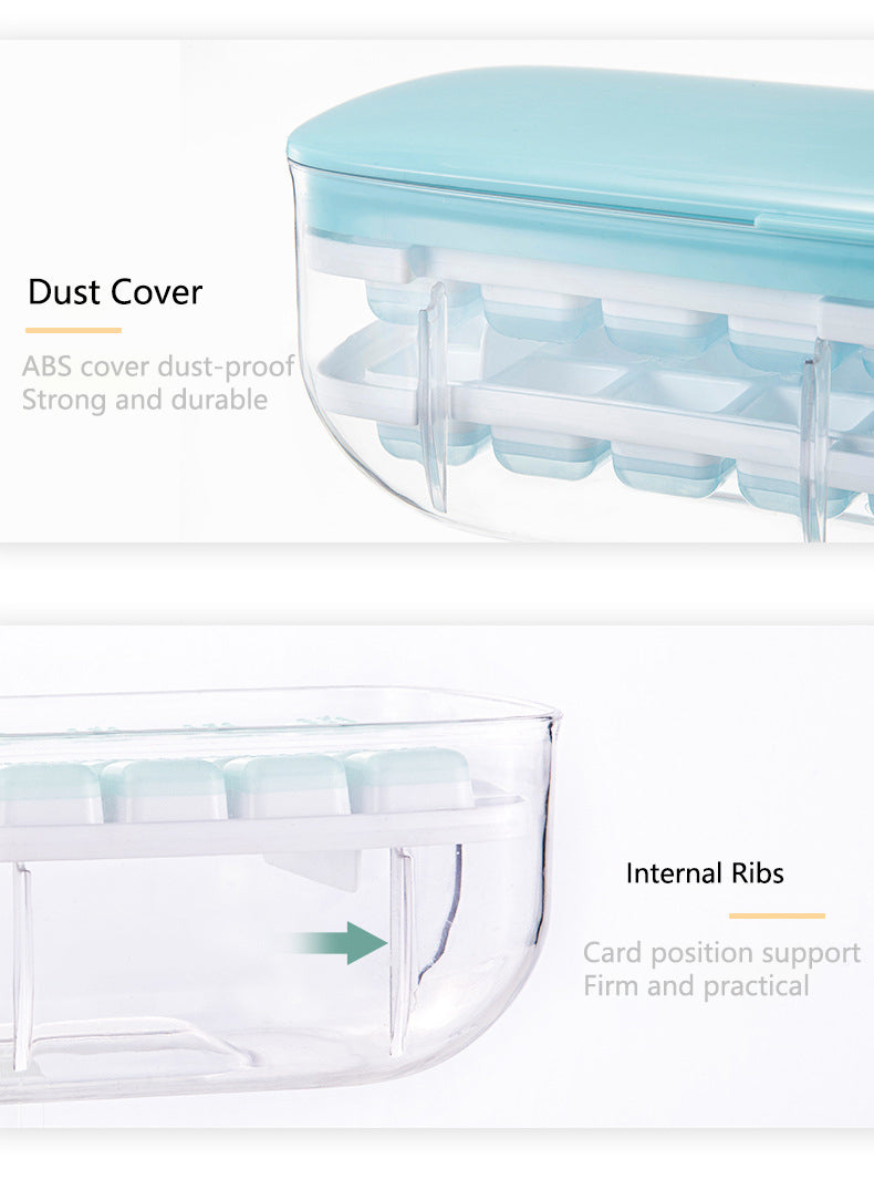 Double Layer Lazy Ice Maker Storage Box