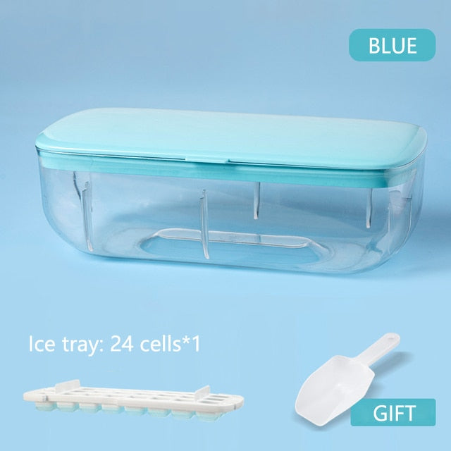 Double Layer Lazy Ice Maker Storage Box