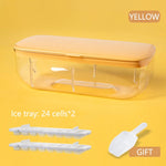 Double Layer Lazy Ice Maker Storage Box