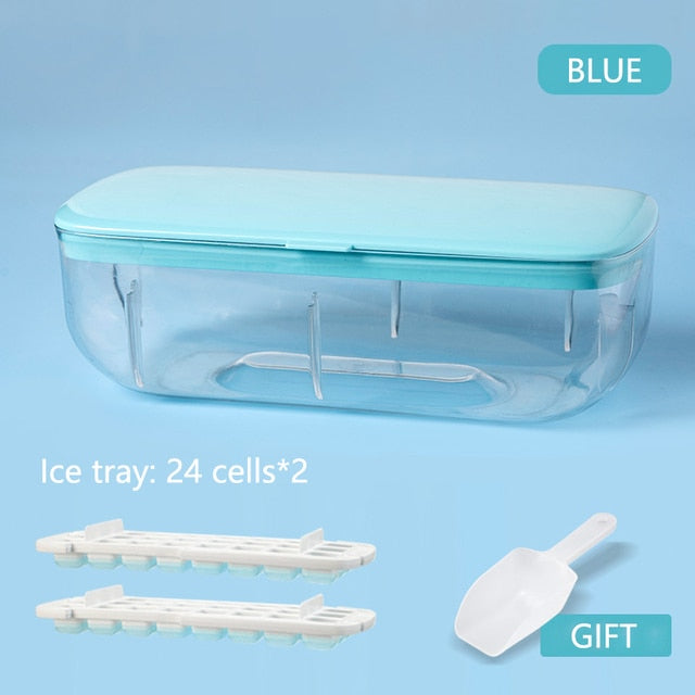 Double Layer Lazy Ice Maker Storage Box