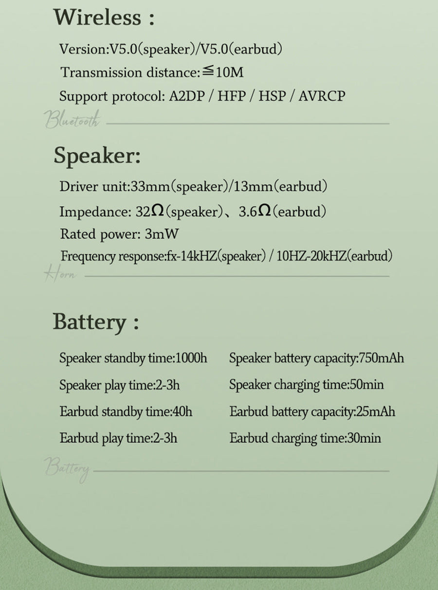 Bluetooth  Earbuds Headset Mini Speaker - Image 6
