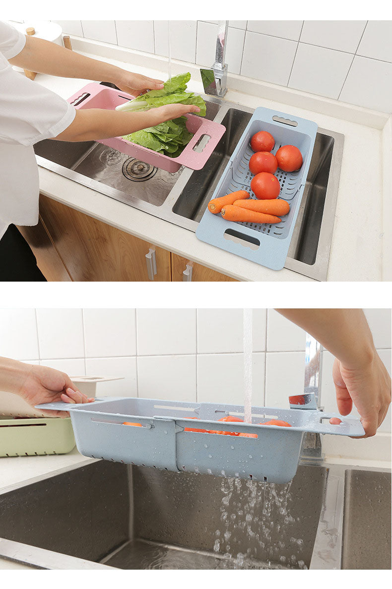 Adjustable Telescopic Fruit Sink Basket