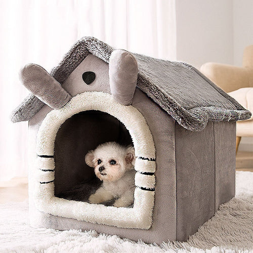 Breathable Cozy Warm Plush Pet House - Image 0