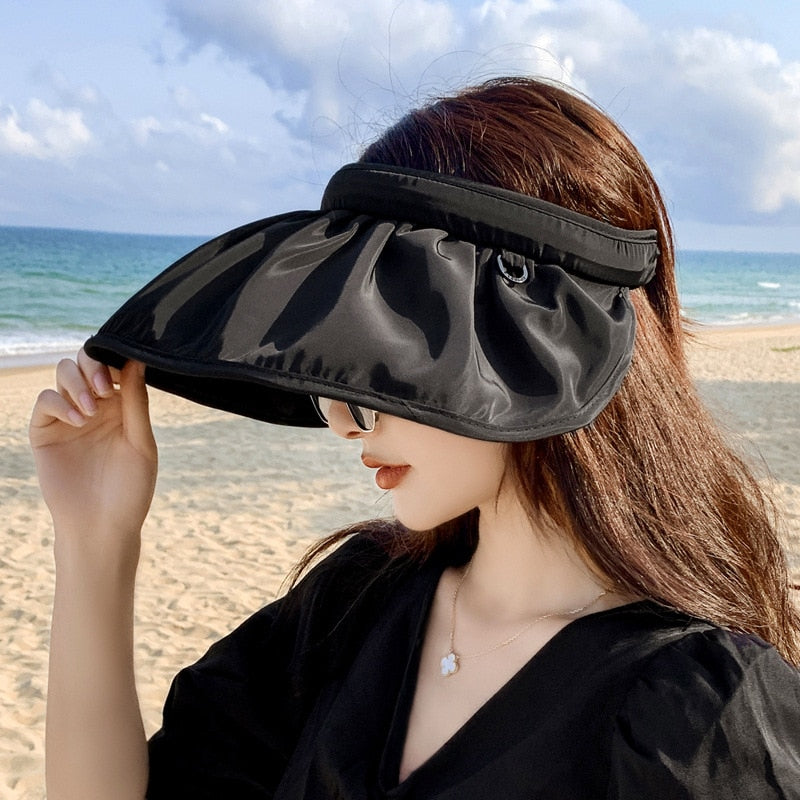 Multifunctional Foldable Shell Headband Beach Hat