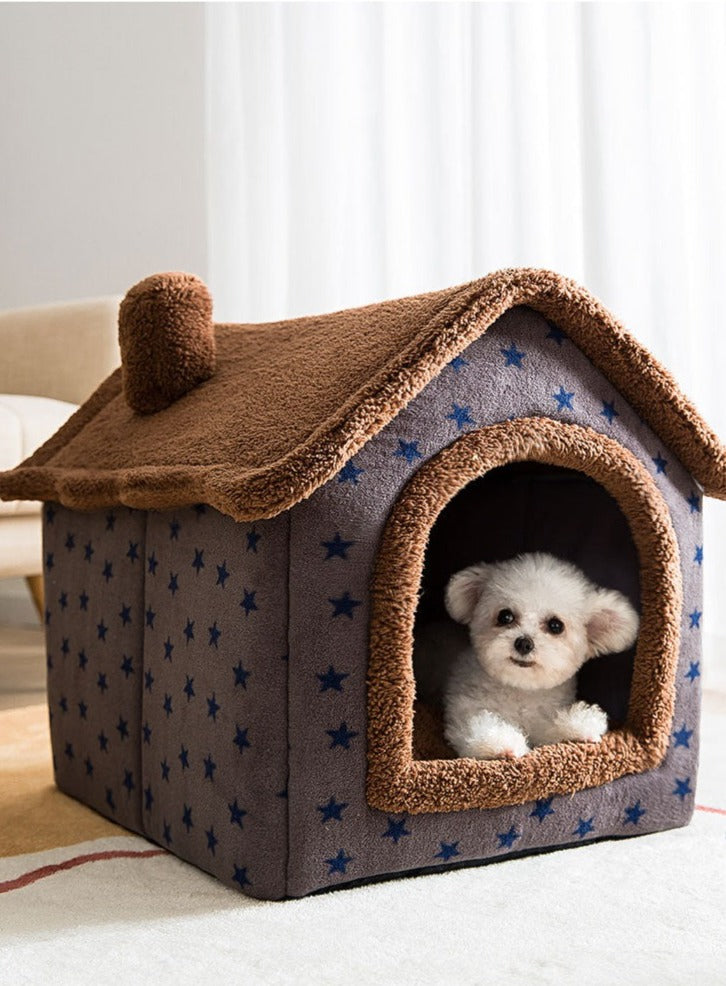 Breathable Cozy Warm Plush Pet House - Image 3