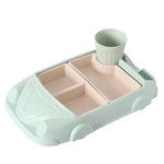 Baby Bamboo Car Shape Food Containers