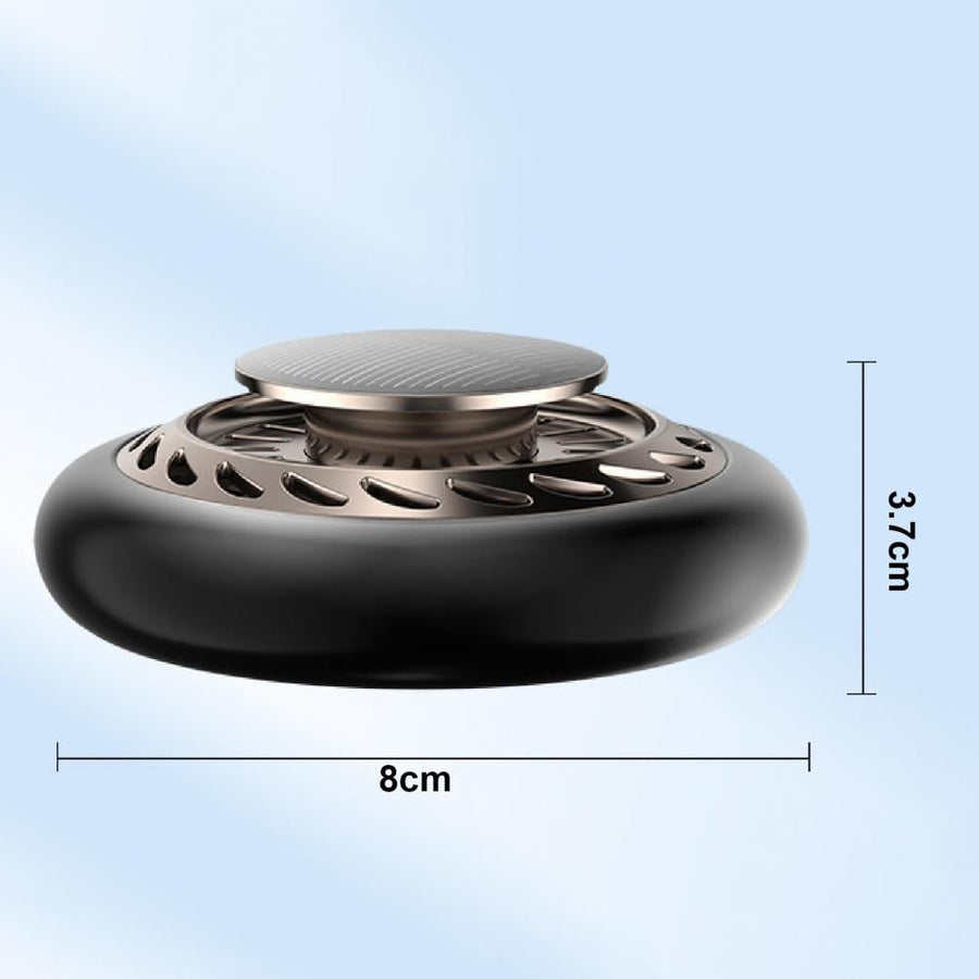 Solar Power Rotating Essential Oil Car Air Freshener - Image 2