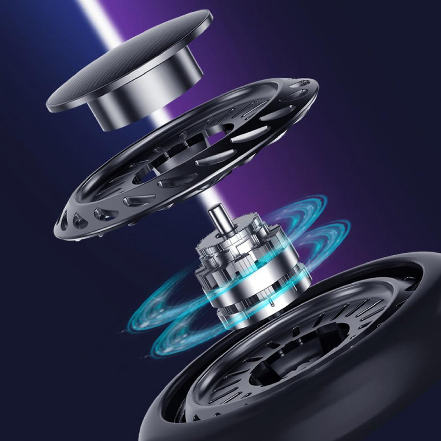 Solar Power Rotating Essential Oil Car Air Freshener - Image 3