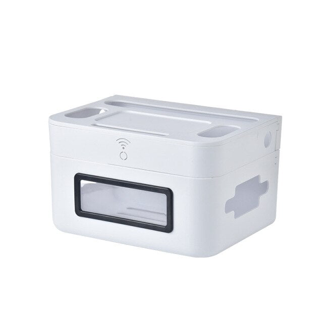 Wall-Mounted Wifi Cable Socket Storage Organizer Box - Image 11