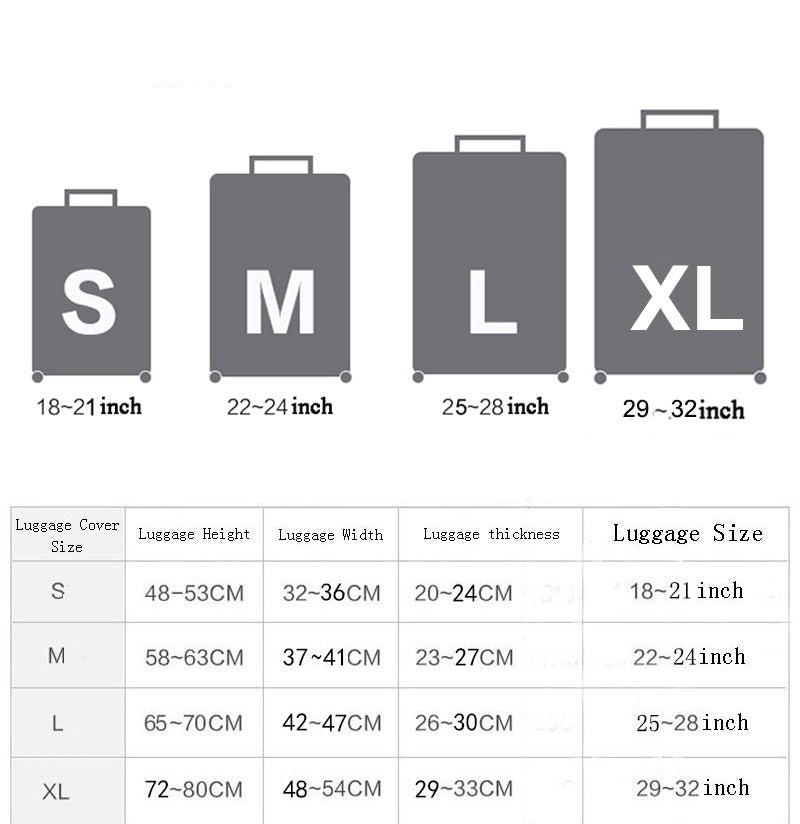 Stylish Art Elastic Travel Luggage Covers - Image 2