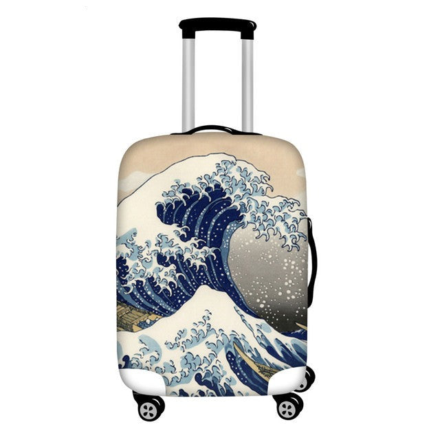 Stylish Art Elastic Travel Luggage Covers - Image 1