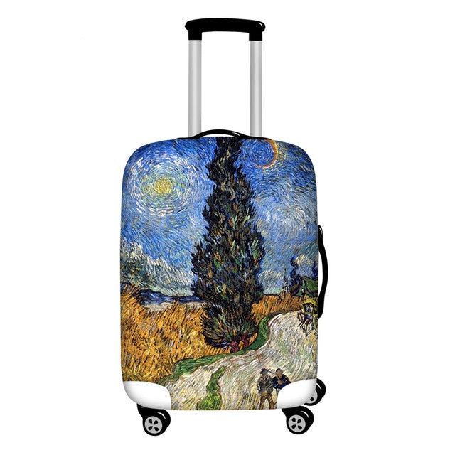 Stylish Art Elastic Travel Luggage Covers - Image 3
