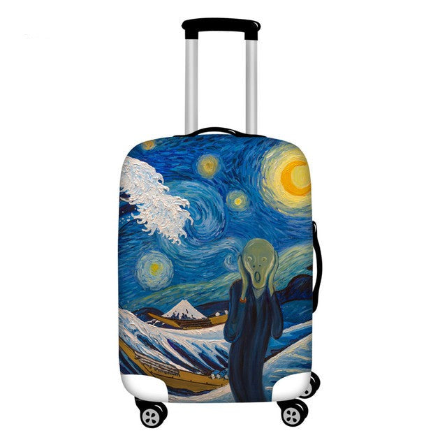 Stylish Art Elastic Travel Luggage Covers - Image 5
