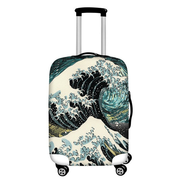 Stylish Art Elastic Travel Luggage Covers - Image 4