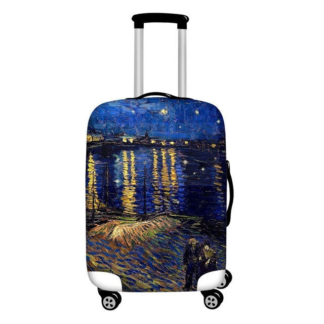 Stylish Art Elastic Travel Luggage Covers - Image 9