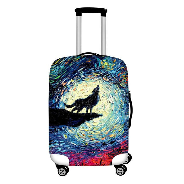 Stylish Art Elastic Travel Luggage Covers - Image 12