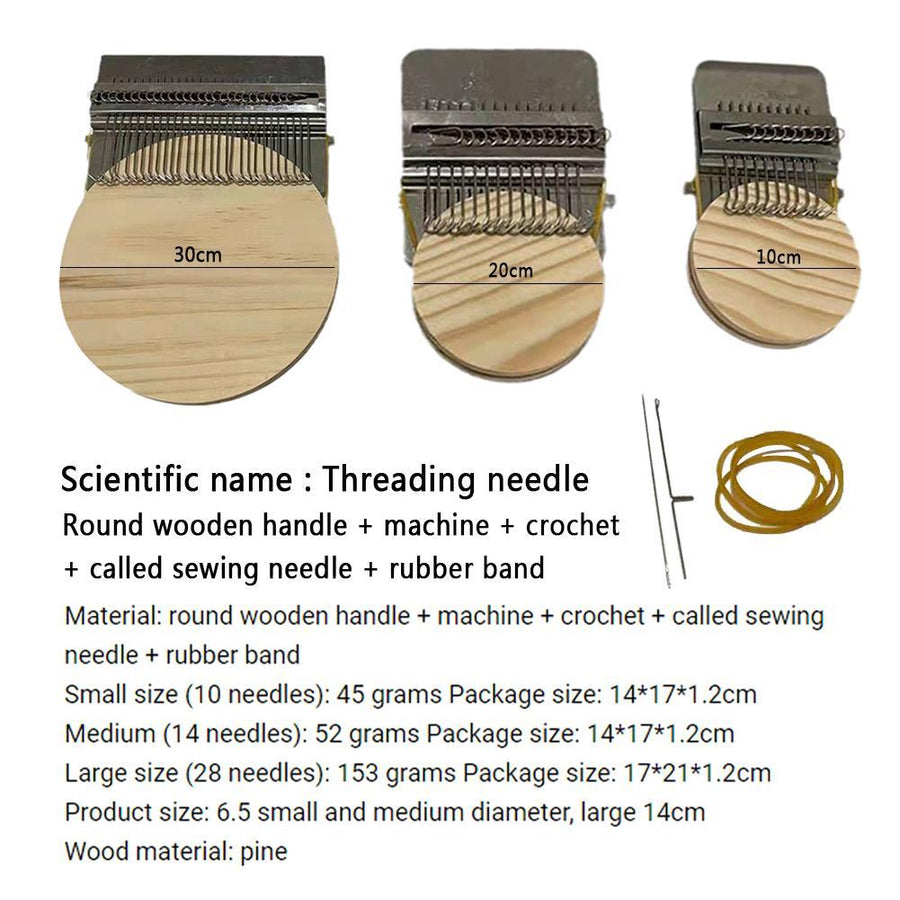 Hand Knitting DIY Small Weaving Loom Kit - Image 4
