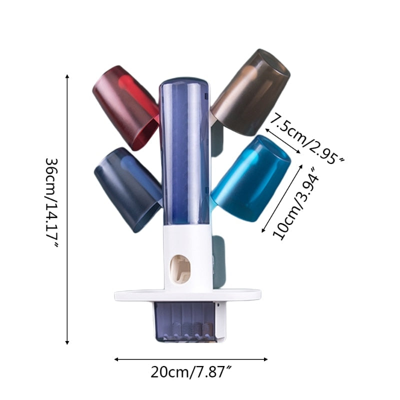 Wall-Mounted Automatic Toothpaste Dispenser Rack - Image 3