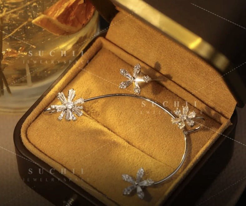 Rotating Windmill Zircon Sparkling Earring - Image 2