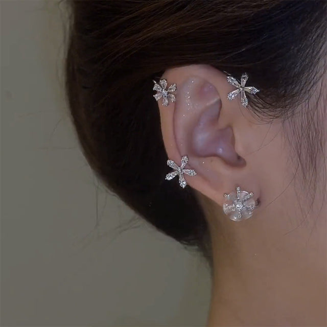 Rotating Windmill Zircon Sparkling Earring - Image 3
