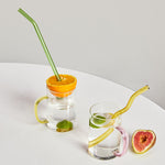 Colorful Environment Friendly Reusable Glass Straw