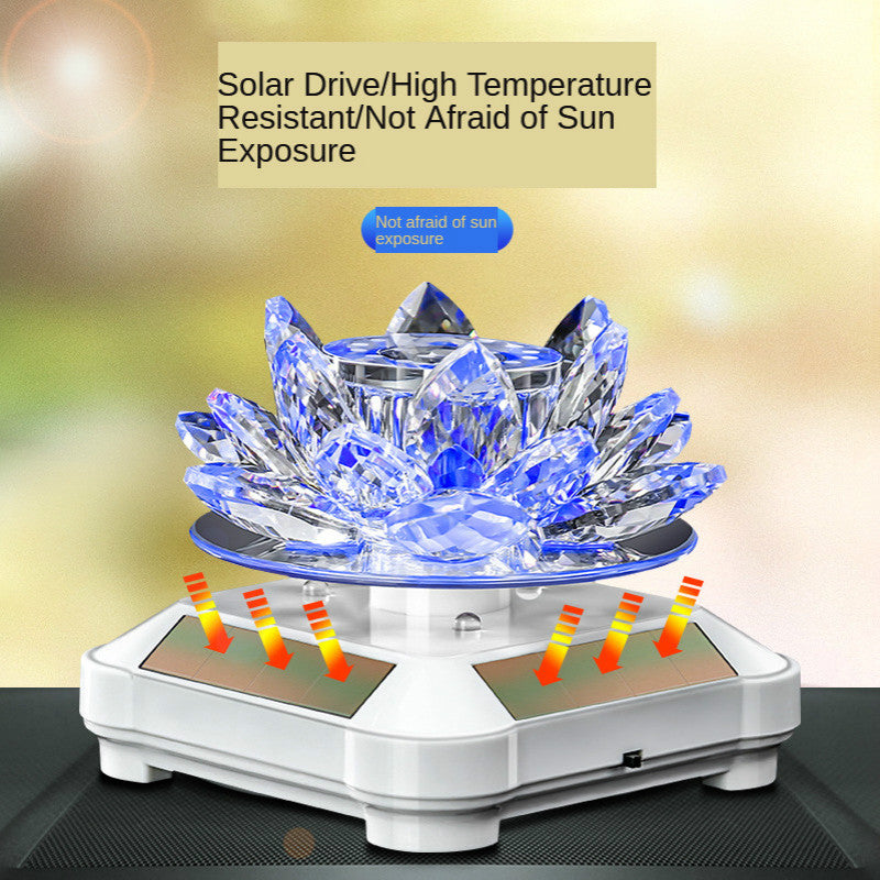 Solar Lotus Crystal Car Freshener - Image 1