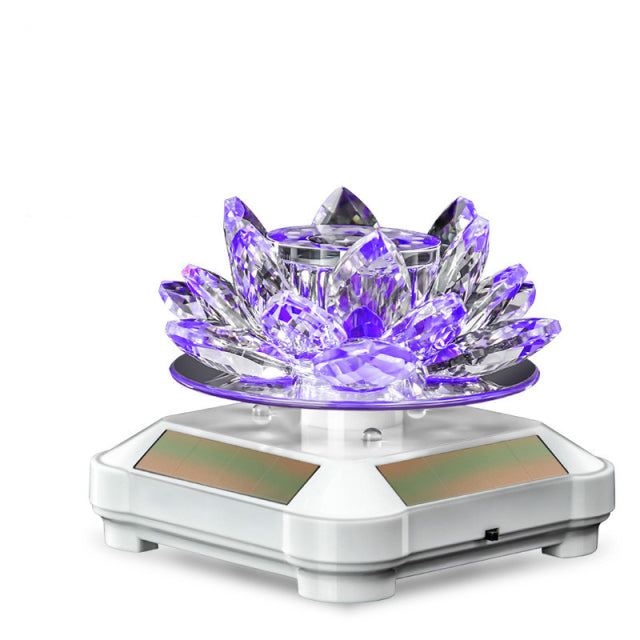 Solar Lotus Crystal Car Freshener - Image 3