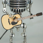 Vintage Guitar Playing Microphone Robot Lamp