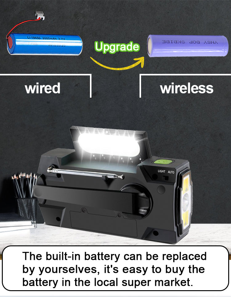 Multifunctional Solar Emergency Power Bank Light