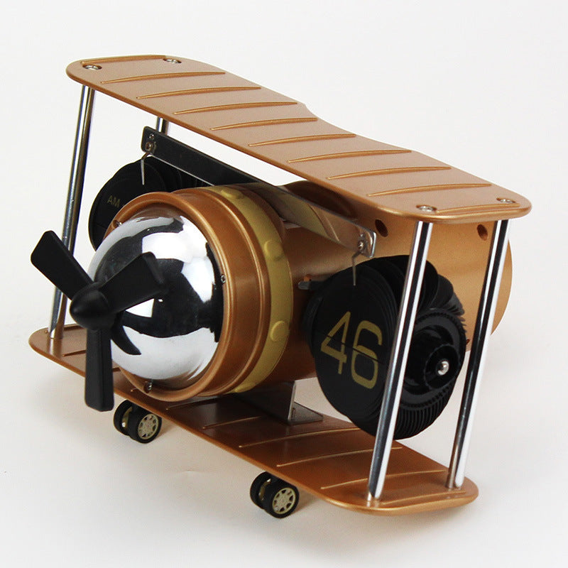Vintage Model Aircraft Table Clock - Image 1