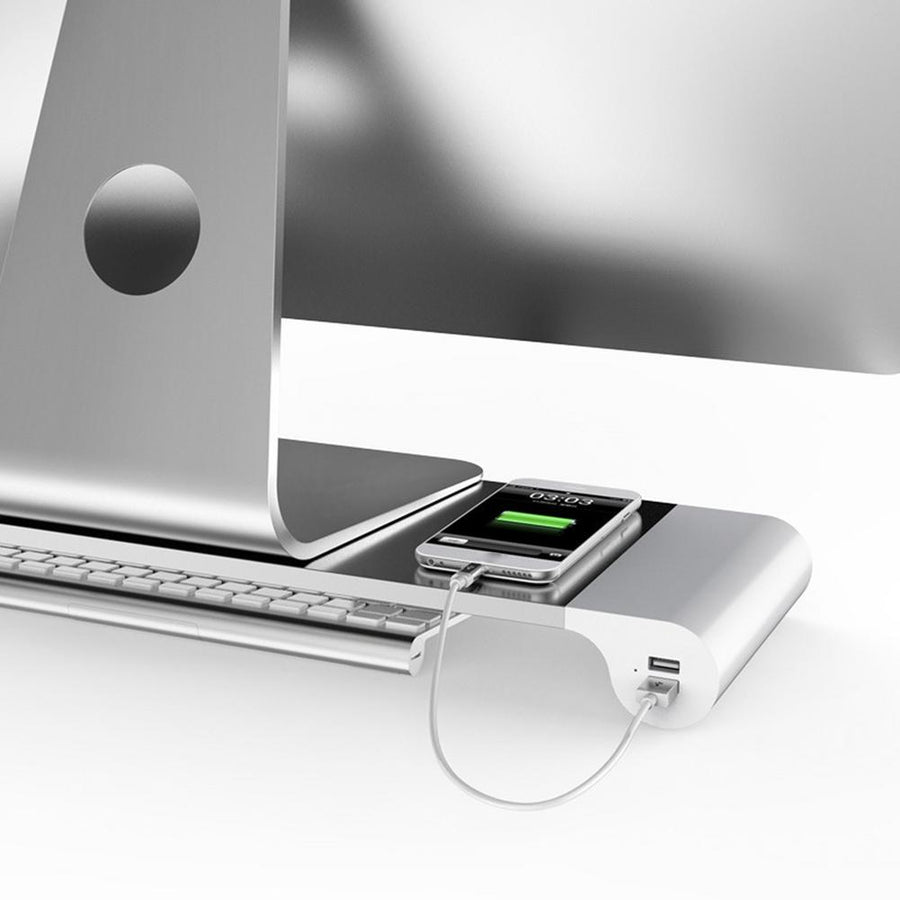 Universal USB Phone Charging Monitor Riser Stand - Image 2
