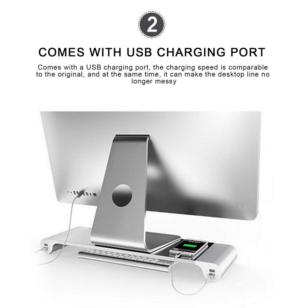 Universal USB Phone Charging Monitor Riser Stand · Mavigadget