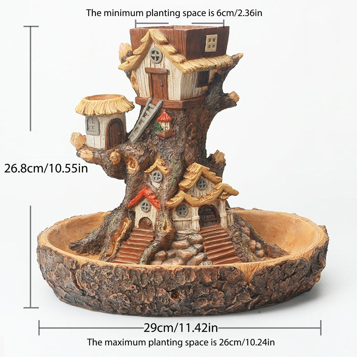 Creative Magical Landscape Tree House Flower Pot