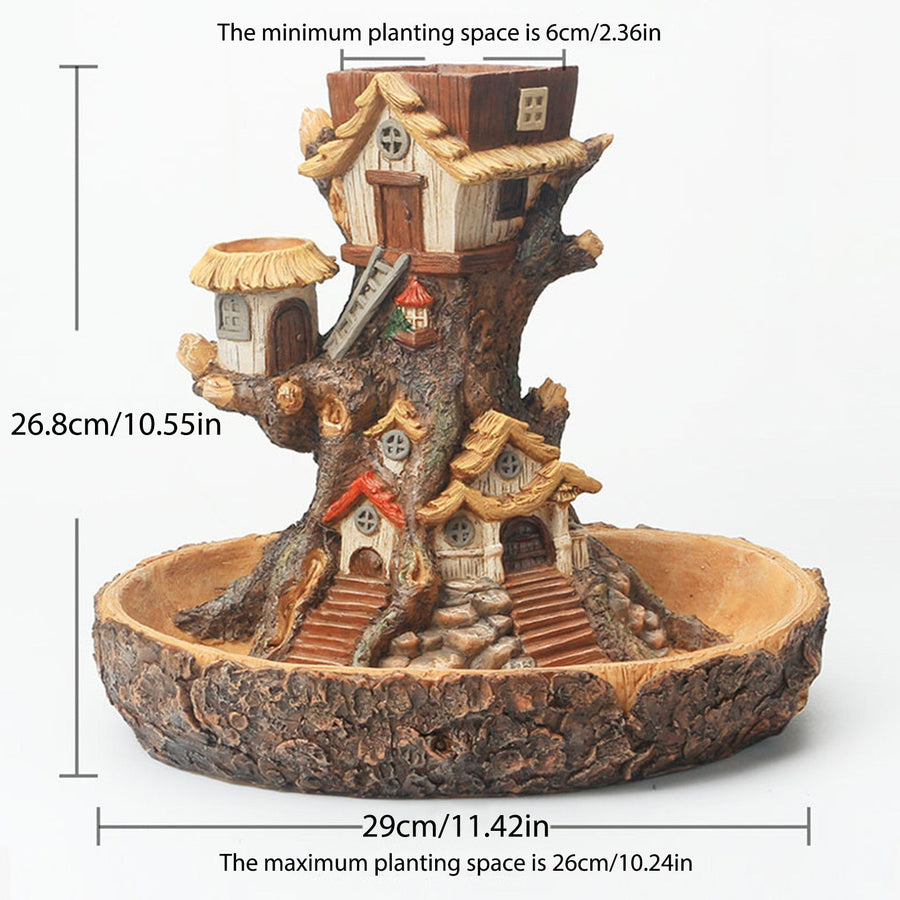 Creative Magical Landscape Tree House Flower Pot - Image 8