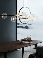 Minimal LED European Modern Ring Bubble Chandelier