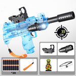 Manual Soft Bullet Submachine Toy Gun Set