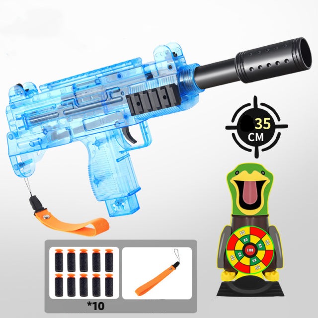 Manual Soft Bullet Submachine Toy Gun Set