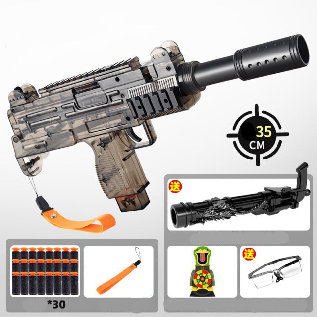 Manual Soft Bullet Submachine Toy Gun Set - Image 8