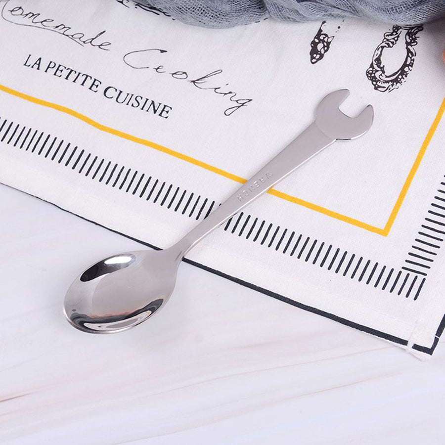 Creative Wrench Shape Fork Spoon Cutlery Set - Image 2