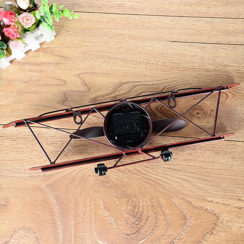 Creative Retro Aircraft Wall Clock - Image 4