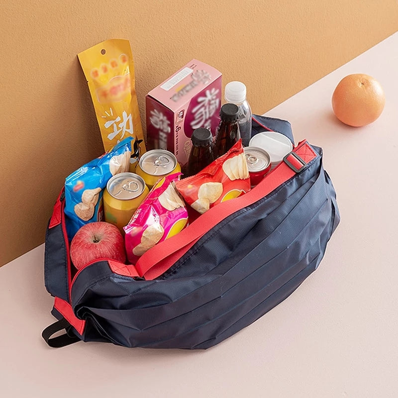 Large Capacity Canvas Foldable Shopping Bag - Image 3