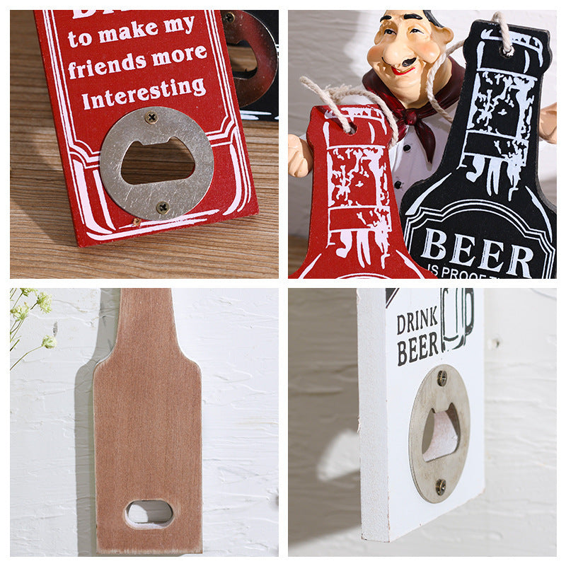 Retro Wood Bottle Opener - Image 3